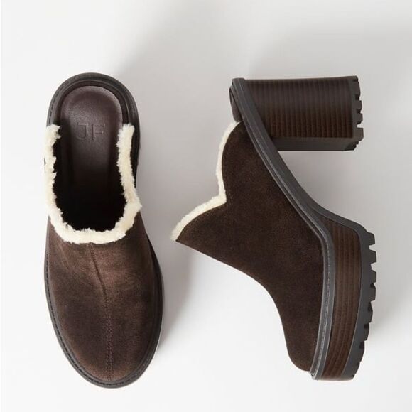 JF • Alec coffee block heel mule - Picture 2 of 5